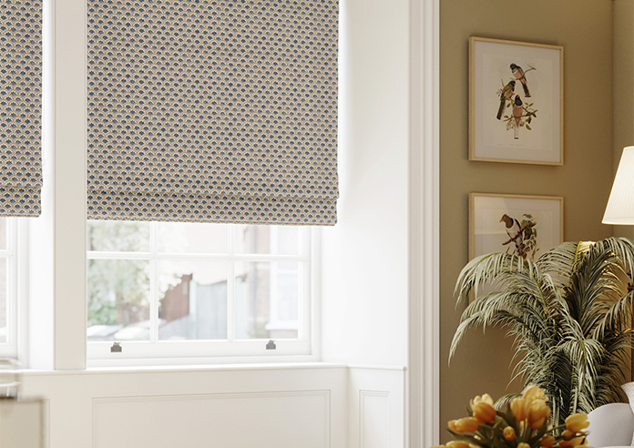 Land & Shore Dawn, Blue Red - Roman Blind - Image 5